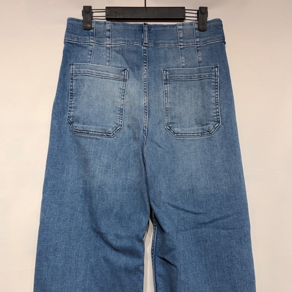 Maeve The Colette Crop High-Rise Wide-Leg Jeans Blue Algae Wash Size 29 - Picture 9 of 12